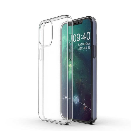 iPhone 12 Pro Max Uyumlu NVTH Süper Silikon Kılıf-Renksiz