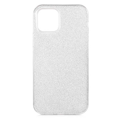 iPhone 12 Pro Max Uyumlu Zore Shining Silikon-Gri