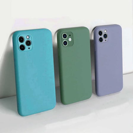 iPhone 12 Uyumlu NRTK LSR Lansman Kılıf-Koyu Yeşil