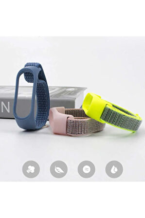 Xiaomi Mi Band 4 Uyumlu Krd-03 Hasır Kordon-no11