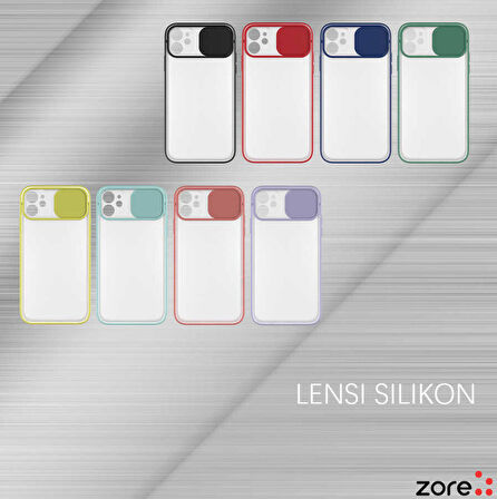 iPhone 11 Uyumlu Zore Lensi Kapak-Turkuaz