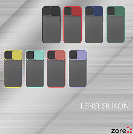 iPhone 12 Mini Uyumlu Zore Lensi Kapak-Lila