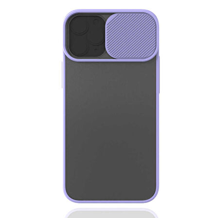 iPhone 12 Mini Uyumlu Zore Lensi Kapak-Lila