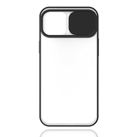 iPhone 12 Uyumlu Zore Lensi Kapak-Siyah