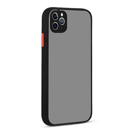 iPhone 11 Pro Max Uyumlu Zore Hux Kılıf-Siyah