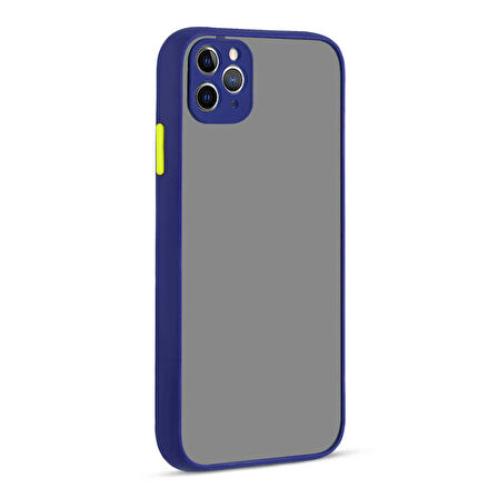 iPhone 11 Pro Max Uyumlu Zore Hux Kılıf-Lacivert