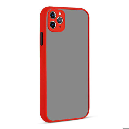 iPhone 11 Pro Max Uyumlu Zore Hux Kapak-Kırmızı