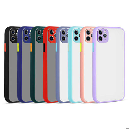 iPhone 11 Pro Max Uyumlu Zore Hux Kapak-Kırmızı