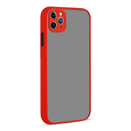 iPhone 11 Pro Max Uyumlu Zore Hux Kılıf-Kırmızı