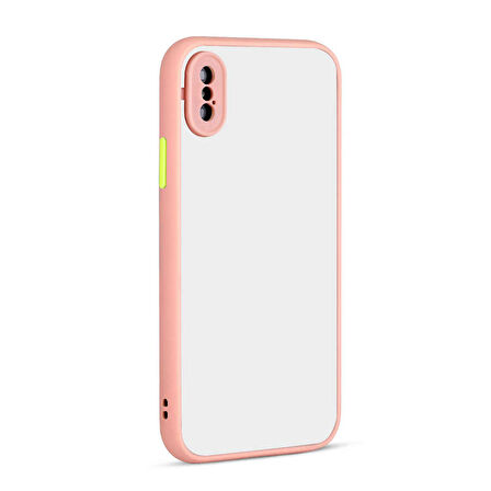 iPhone XS 5.8 Uyumlu Zore Hux Kapak-Pembe
