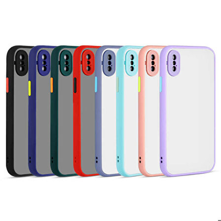 iPhone XS 5.8 Uyumlu Zore Hux Kapak-Turkuaz