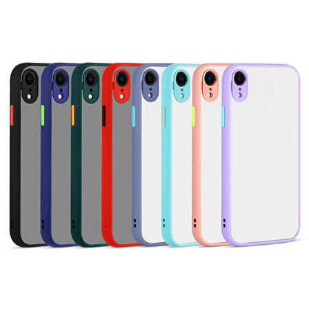 iPhone XR 6.1 Uyumlu Zore Hux Kapak-Lacivert