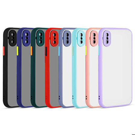 iPhone XS Max 6.5 Uyumlu Zore Hux Kapak-Pembe