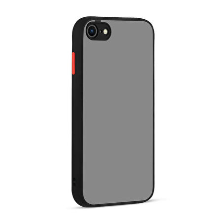 iPhone SE 2022 Uyumlu Zore Hux Kılıf-Siyah