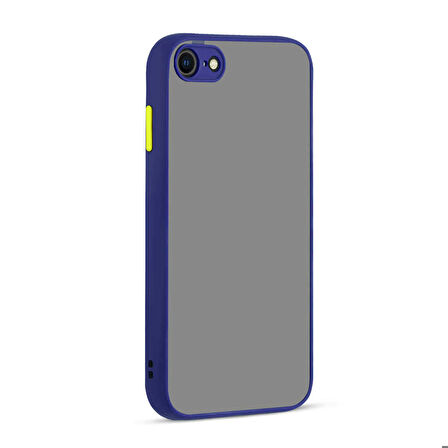 iPhone SE 2022 Uyumlu Zore Hux Kapak-Lacivert