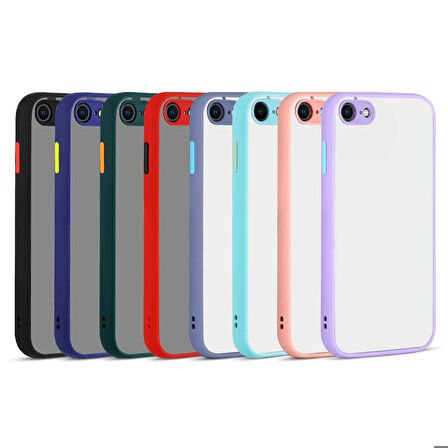 iPhone 8 Uyumlu Zore Hux Kapak-Turkuaz