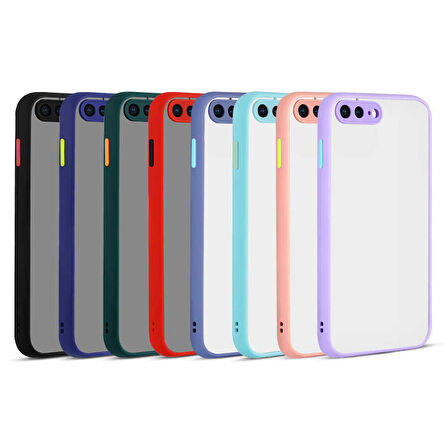 iPhone 8 Plus Uyumlu Zore Hux Kapak-Mor