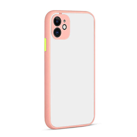 iPhone 12 Mini Uyumlu Zore Hux Kapak-Pembe