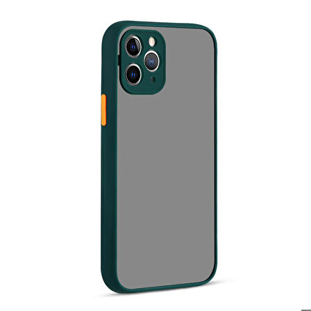 iPhone 12 Pro Uyumlu Zore Hux Kapak-Koyu Yeşil