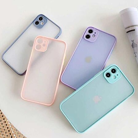 iPhone 12 Pro Uyumlu Zore Hux Kapak-Mor