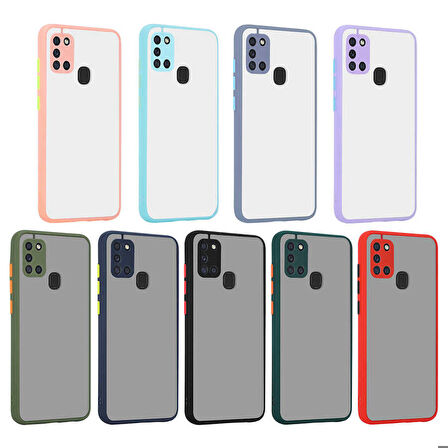 Galaxy A21S Uyumlu Zore Hux Kapak-Siyah