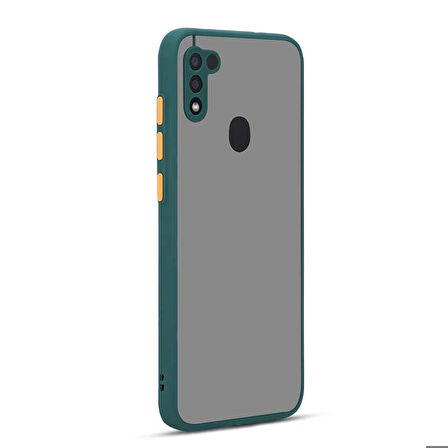 Galaxy A11 Uyumlu Zore Hux Kapak-Koyu Yeşil