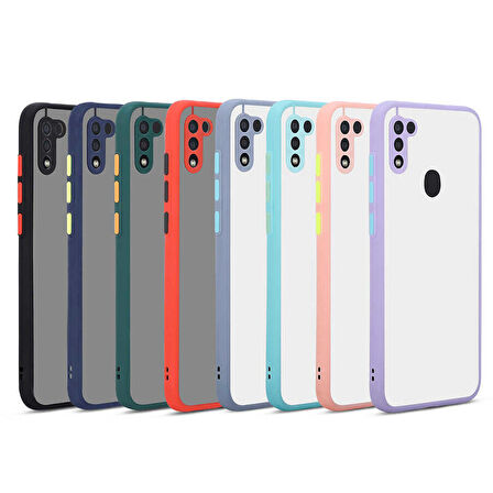 Galaxy M11 Uyumlu Zore Hux Kapak-Kırmızı