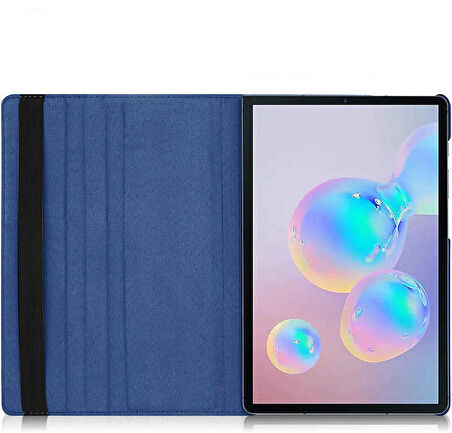 Galaxy Tab S7 Plus T970  Uyumlu ​ALT Dönebilen Standlı Kılıf-Mavi