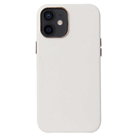 iPhone 12 Mini Uyumlu Zore Eyzi Kılıf-Beyaz
