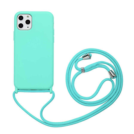 iPhone 11 Pro Uyumlu Zore Ropi Kapak-Turkuaz