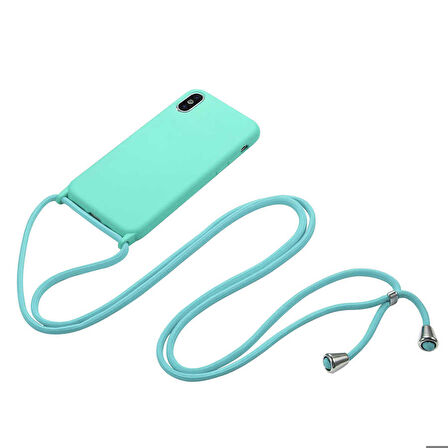 iPhone X Uyumlu Zore Ropi Kapak-Lacivert