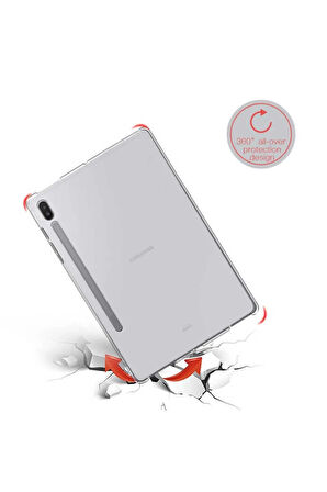 Galaxy Tab S7 T870 Kılıf Tablet Süper Silikon Kapak-siyah