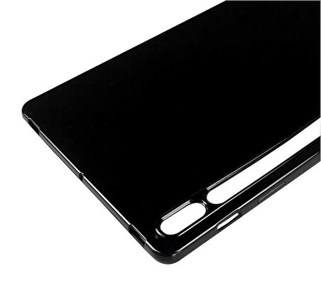 Galaxy Tab S7 T870 Kılıf  Uyumlu ​MKST Tablet Süper Silikon Kapak-Renksiz
