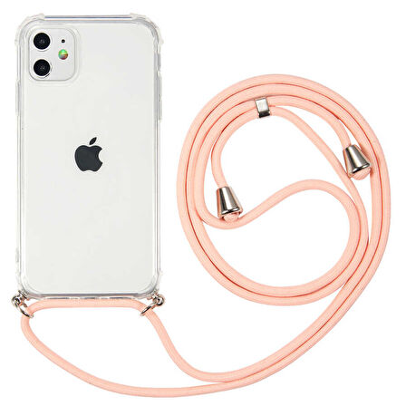 iPhone 11 Uyumlu Zore X-Rop Kılıf-Renksiz