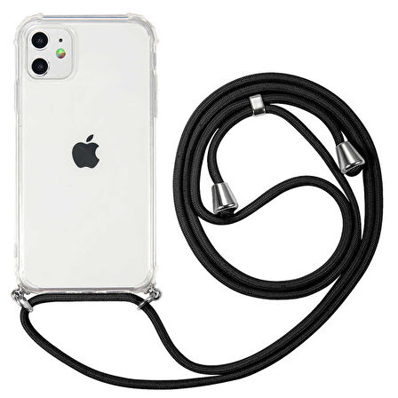 iPhone 11 Uyumlu Zore X-Rop Kılıf-Renksiz