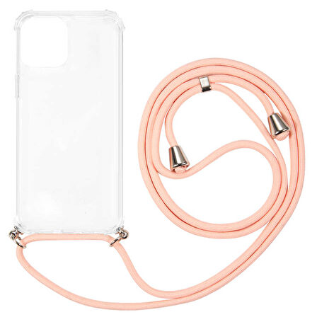 iPhone 12 Uyumlu Zore X-Rop Kılıf-Renksiz