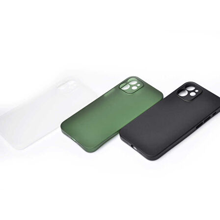 iPhone 12 Uyumlu Zore 1.Kalite PP Silikon-Siyah