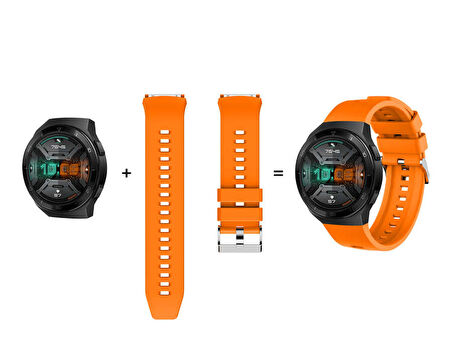 Huawei GT 2E KRD-26 Uyumlu Zore Kordon-Koyu Yeşil