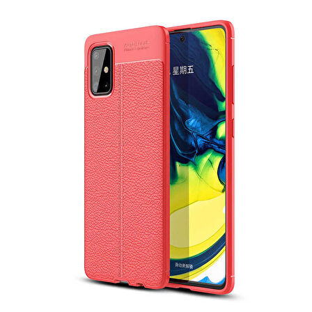 Galaxy M31S Uyumlu Zore Niss Silikon Kapak-Kırmızı
