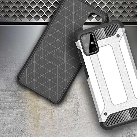 Galaxy M31S Uyumlu Zore Crash Silikon Kapak-Gri