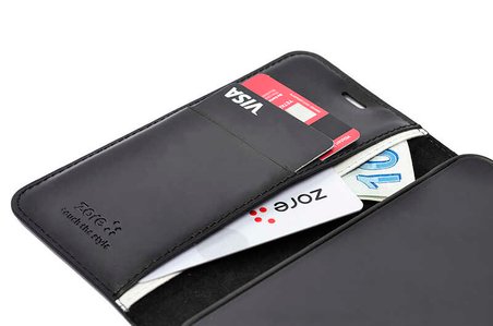 Galaxy Note 20 Uyumlu Zore Kar Deluxe Kapaklı Uyumlu-Siyah