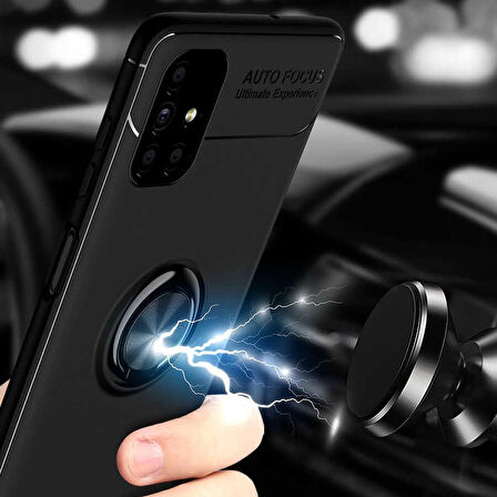 Galaxy M51 Uyumlu Zore Ravel Silikon Kapak-Siyah