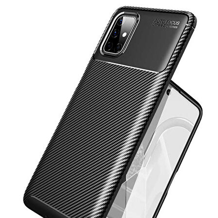 Galaxy M51 Uyumlu Zore Negro Silikon Kapak-Kahverengi