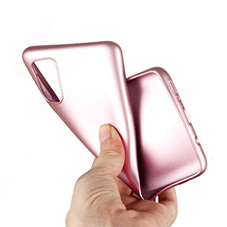 Galaxy M51 Uyumlu Zore Premier Silikon Kapak-Kırmızı