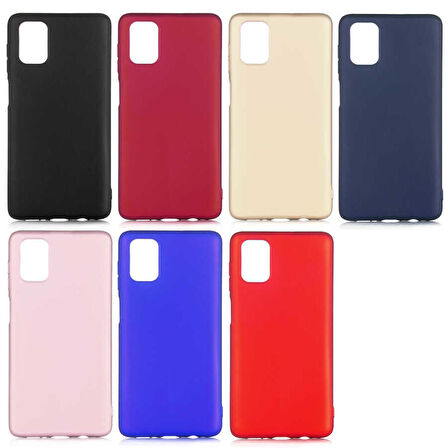 Galaxy M51 Uyumlu Zore Premier Silikon Kapak-Saks Mavi