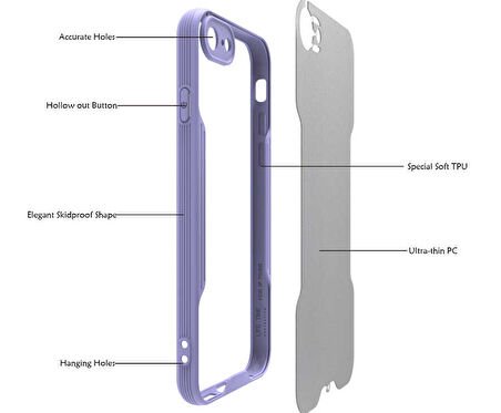 iPhone SE 2022 Uyumlu Zore Parfe Kılıf-Koyu Yeşil