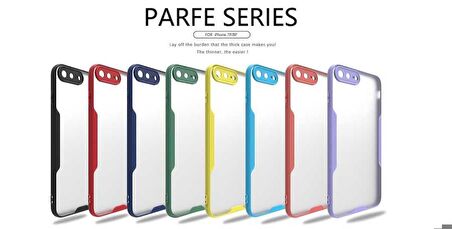 iPhone 8 Plus Uyumlu Zore Parfe Kapak-Mor