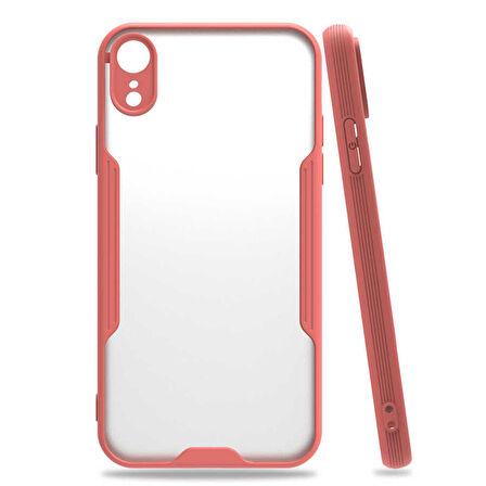 iPhone XR 6.1 Uyumlu Zore Parfe Kapak-Pembe