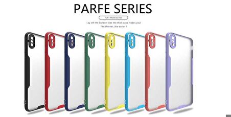 iPhone XS Max 6.5 Uyumlu Zore Parfe Kapak-Mavi