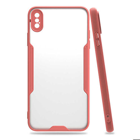 iPhone XS Max 6.5 Uyumlu Zore Parfe Kapak-Pembe